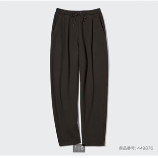 ユニクロ(UNIQLO)のUNIQLO ドライスウェットタックテーパードパンツ丈標準66.5～68.5cm(トレーナー/スウェット)