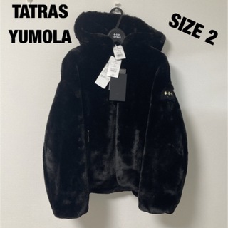 タトラス(TATRAS)の新品 TATRAS YUMOLA 2 BLACK ブラック ファー コート(毛皮/ファーコート)