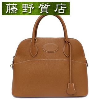 エルメス(Hermes)のエルメス HERMES ボリード31 2way ショルダー バッグ 型押しレザー ゴールド ゴールド金具 □E刻印 2001年 8170(ショルダーバッグ)