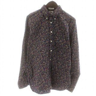 エンジニアードガーメンツ(Engineered Garments)のEngineered Garments ボタンダウンシャツ 花柄 Ｓ 紺(シャツ)