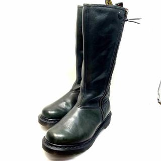 ドクターマーチン(Dr.Martens)の【激レア】ドクターマーチン　DEBBIE　ロングブーツ　キルティング　本革　黒(ブーツ)