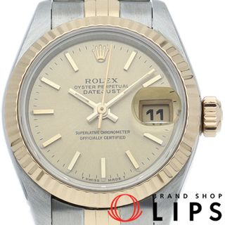 ロレックス(ROLEX)のロレックス デイトジャスト レディース時計 Datejust Ladies 69173(W) 箱 修理書 K18YG/SS レディース時計 シャンパンカラー 仕上げ済 1994年 美品 【中古】(腕時計)