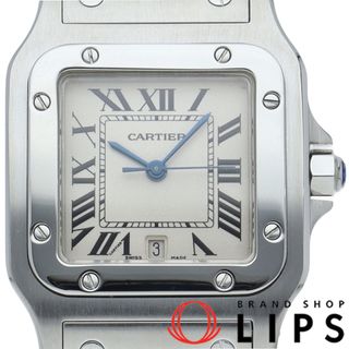 カルティエ(Cartier)のカルティエ サントス ガルベ ウォッチ LM Santos Galbee LM W20060D6 SS メンズ時計 シルバー 仕上げ済 美品 【中古】(その他)