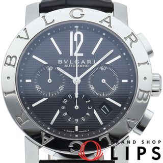 ブルガリ(BVLGARI)のブルガリ ブルガリ ブルガリ ウォッチ 42mm クロノグラフ Bvlgari Bvlgari Chronograph 42mm BB42SLCH/BB42BSLDCH 箱 保証書 SS/革 メンズ時計 ブラック 仕上げ済 美品 【中古】(その他)