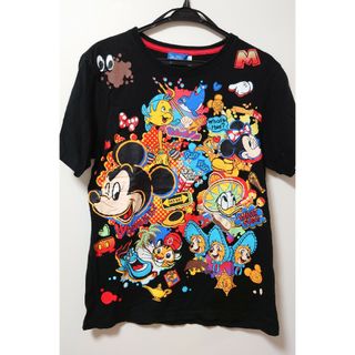 ディズニー(Disney)のディズニー　プリントTシャツ　ブラック(Tシャツ(半袖/袖なし))