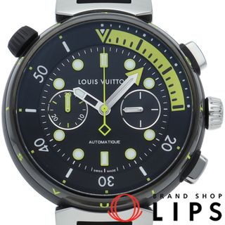 ルイヴィトン(LOUIS VUITTON)のルイ・ヴィトン タンブール オートマティック ストリート ダイバー クロノグラフ ネオンブラック Tambour automatic Street Diver Chronograph QA167A 箱 保証書 SS/ラバー メンズ時計 ブラック 美品 【中古】(その他)