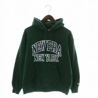 ニューエラー(NEW ERA)のニューエラ NEW ERA パーカー 長袖 プルオーバー ロゴ プリント S 緑(パーカー)