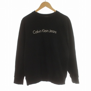 Calvin Klein Jeans スウェット トレーナー 長袖 ロゴ L 黒(その他)