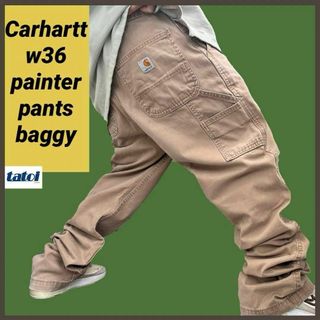 カーハート(carhartt)の168)カーハートリラックスフィットペインターパンツワークパンツw36極太バギー(ペインターパンツ)