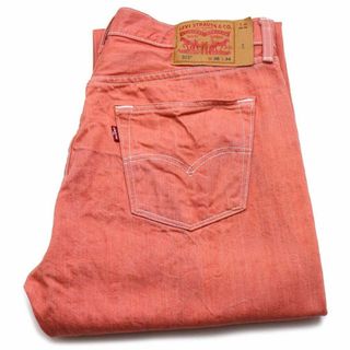 リーバイス(Levi's)のLevi'sリーバイス 501 カラーデニムパンツ サーモンピンク w36 L34★SDP2890 ジーンズ ストレート 66 前期 シングル(デニム/ジーンズ)