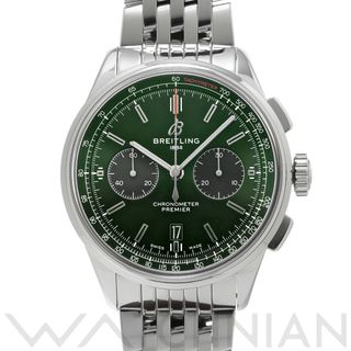 ブライトリング(BREITLING)の中古 ブライトリング BREITLING AB0118A11L1A1 グリーン /ブラック メンズ 腕時計(腕時計(アナログ))