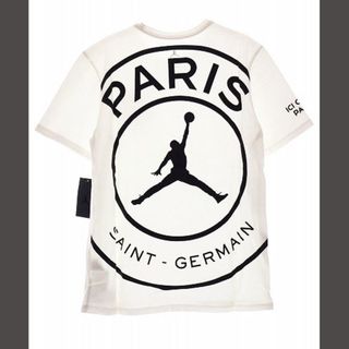 ナイキ(NIKE)の未使用 JORDAN × PSG LOGO TEE WHITE M(Tシャツ/カットソー(半袖/袖なし))