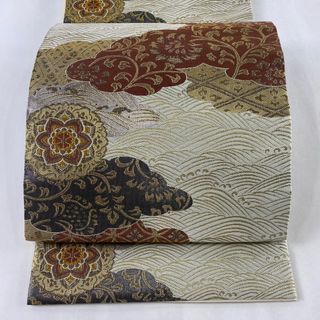 袋帯 美品 秀品 六通 正絹 【中古】(帯)