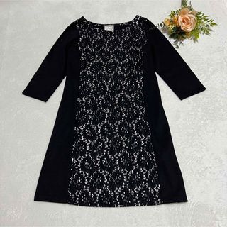 【美品】tocco closet トッコ　ワンピース　ブラック　M 膝丈　レース