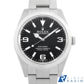 ロレックス(ROLEX)のロレックス エクスプローラーI 後期型 ホワイト369 214270 ブラック ランダム番 メンズ 中古 腕時計(腕時計(アナログ))