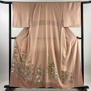 色留袖 身丈157cm 裄丈65.5cm 正絹 名品 【中古】(着物)