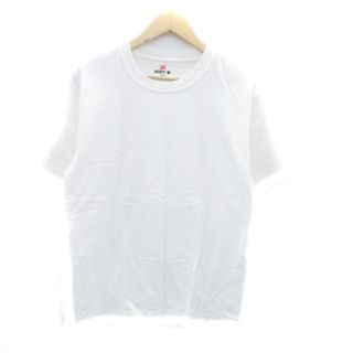 ヘインズ(Hanes)のヘインズ Tシャツ カットソー ラウンドネック 半袖 無地 L オフホワイト(Tシャツ/カットソー(半袖/袖なし))