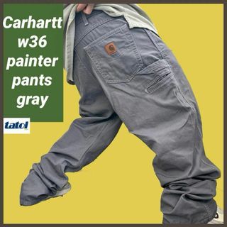 カーハート(carhartt)の173)カーハートペインターパンツワークパンツw36バギー極太ストレートグレー系(ペインターパンツ)