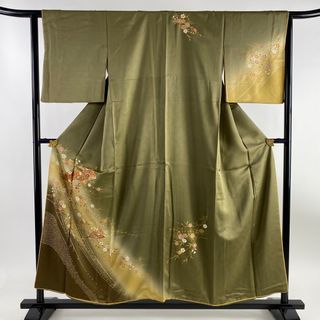 訪問着 身丈155cm 裄丈63cm 正絹 秀品 【中古】(着物)