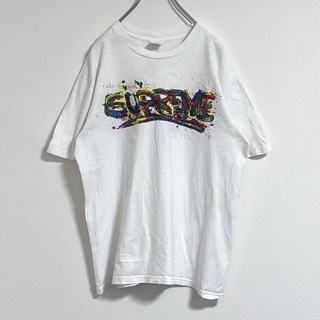シュプリーム(Supreme)のシュプリーム　20ss ペイントロゴ　supreme 半袖tシャツ　Mサイズ(Tシャツ/カットソー(半袖/袖なし))