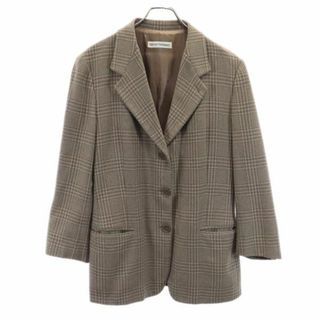 エンポリオアルマーニ(Emporio Armani)のエンポリオアルマーニ カシミヤ ウールブレンドイタリア製 テーラードジャケット 42 ブラウン系 Emporio Armani レディース(テーラードジャケット)