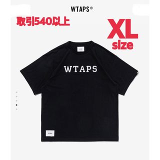 ダブルタップス(W)taps)のWTAPS 2024SS ACADEMY SS TEE BLACK XLサイズ(Tシャツ/カットソー(半袖/袖なし))