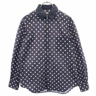 コムデギャルソン(COMME des GARCONS)のコムデギャルソン 2013年 日本製 ドット柄 長袖 シャツ S 黒系 COMME des GARCONS メンズ(シャツ)