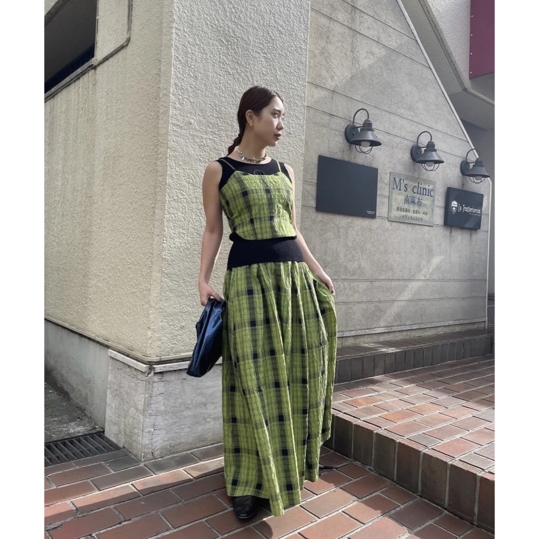 MEDI MANY WAY DEAR CHECK SET UP DRESS スカート MEDI MANY WAY DEAR CHECK SET UP DRESS スカート