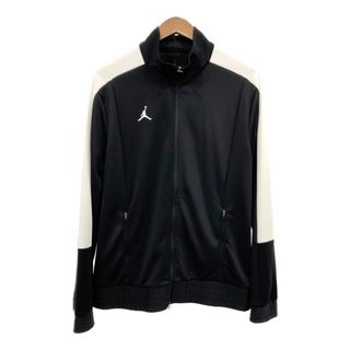 AIR JORDAN エアジョーダン ジャージ トラックジャケット スポーツ ワンポイントロゴ ブラック (メンズ L) 中古 古着 Q8313(その他)