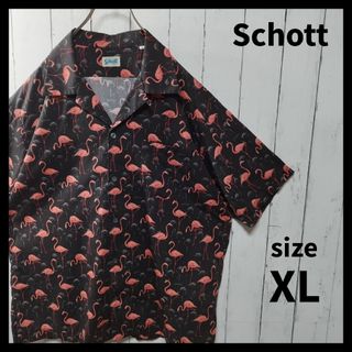 schott - 【Schott】Flamingo Patterned Shirt　D1270