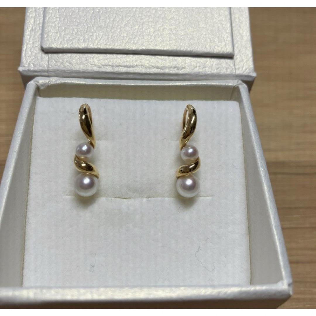 ミキモト ベビーパールピアス k18 超美品 ミキモト ベビーパールピアス k18 超美品