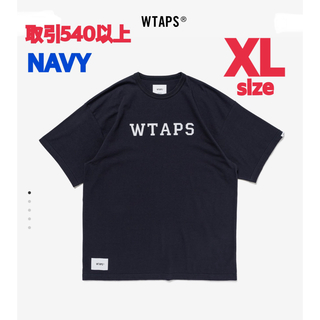 ダブルタップス(W)taps)のWTAPS 2024SS ACADEMY SS TEE NAVY XLサイズ(Tシャツ/カットソー(半袖/袖なし))