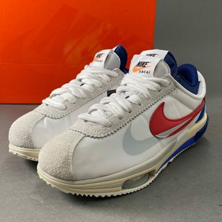 NIKE - 1f6 《未使用保管品》 NIKE ナイキ × sacai サカイ ZOOM CORTEZ SP コルテッツ スニーカー DQ0581-100 26cm ホワイト シューズ 箱付き