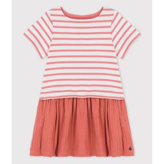 プチバトー(PETIT BATEAU)のプチバトー　マリニエール切り替えワンピース(ワンピース)