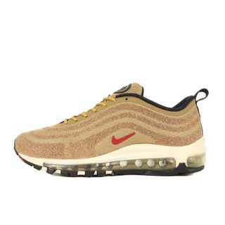 ナイキ(NIKE)のNIKE ナイキ サイズ:25.0cm SWAROVSKI WMNS AIR MAX 97 LXX SWAROVSKI (927508-700) エアマック97 スワロフスキー メタリックゴールド バーシティレッド WMNS US8 ローカット スニーカー シューズ 靴【メンズ】【中古】(スニーカー)