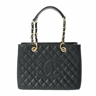 シャネル(CHANEL)のシャネル  GST グランドショッピングトート トートバッグ 黒(トートバッグ)