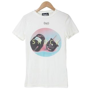 ディーアンドジー(D&G)のドルチェ&ガッバーナ D&G 美品 Ｔシャツ 半袖 S 白 ☆AA★ ■GY14(Tシャツ(半袖/袖なし))