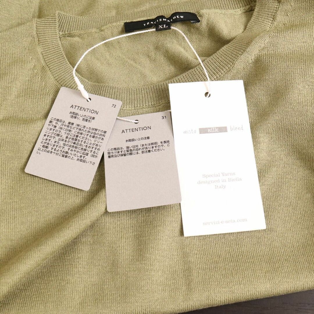 直営店に限定 新品、未使用】トラビスマシュー サイズ：XL メンズ ニットTシャツ メンズウェア