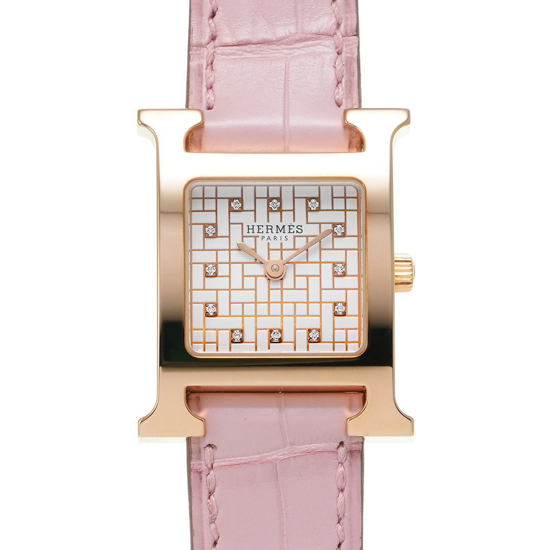 HERMES - エルメス Hウォッチ ミニ 21mm 12Pダイヤ HH1.202 HERMES - エルメス Hウォッチ ミニ 21mm 12Pダイヤ HH1.202