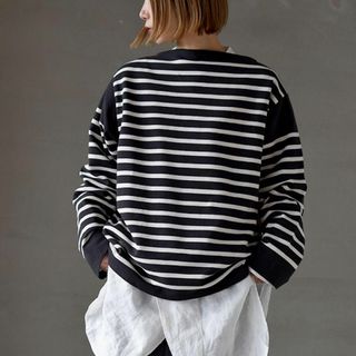 LENO リノ BASQUE SHIRT ボーダー ユニセックス バスクシャツ(Tシャツ/カットソー(七分/長袖))