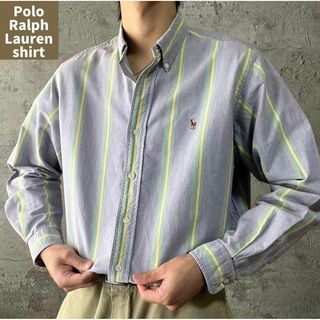 US古着 90s Polo Ralph Lauren マルチカラー BDシャツ(シャツ)