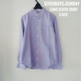 SEVENDAYS=SUNDAY　セブンデイズサンデイ　メンズストライプシャツ