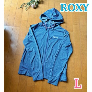 ロキシー(Roxy)の★ ROXY ★ ラッシュガード 長袖 パーカー / ブルー UVカット(マリン/スイミング)