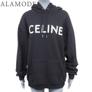 celine - CELINE(セリーヌ) ロゴプリント ルーズ フーディー トップス アパレル ファッション パーカー M コットン ブラック黒 2Y321670Q.38AW(2024年６月現在現行品) レディース 40802097511【中古】【アラモード】