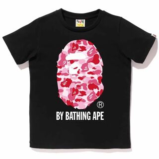 アベイシングエイプ(A BATHING APE)のBAPE 半袖Tシャツ レディース 迷彩 ピンクxブラック Sサイズ(Tシャツ(半袖/袖なし))