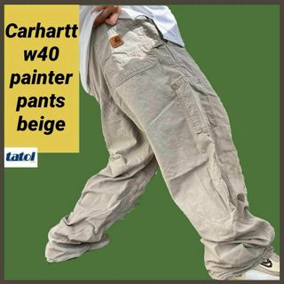 カーハート(carhartt)の215)カーハートダンガリーフィットペインターパンツワークパンツw40ベージュ系(その他)