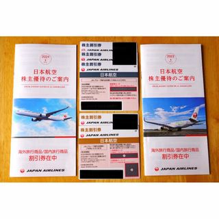 ジャル(ニホンコウクウ)(JAL(日本航空))のJAL  50％割引券 ５枚　日本航空株主優待券(航空券)