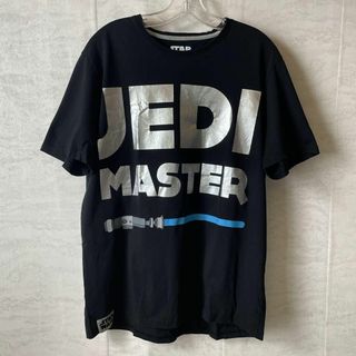 スターウオーズ　サイズL　半袖Ｔシャツ　黒ブラック　プリントロゴ　メンズ　古着(Tシャツ/カットソー(半袖/袖なし))