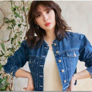 ハーリップトゥ(Her lip to)のherlipto Everyday Denim Jacket Mサイズ(Gジャン/デニムジャケット)