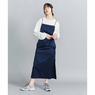 ビューティアンドユースユナイテッドアローズ(BEAUTY&YOUTH UNITED ARROWS)の【NAVY】サテンキャミソールワンピース -ウォッシャブル-(ロングワンピース/マキシワンピース)